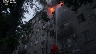Атака на Київ 7 травня_3 / © ДСНС