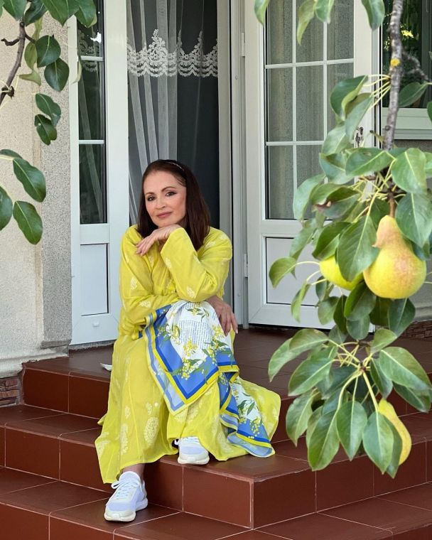 Софія Ротару в селі Маршинці Чернівецької області / © instagram.com/sofiarotaru.official