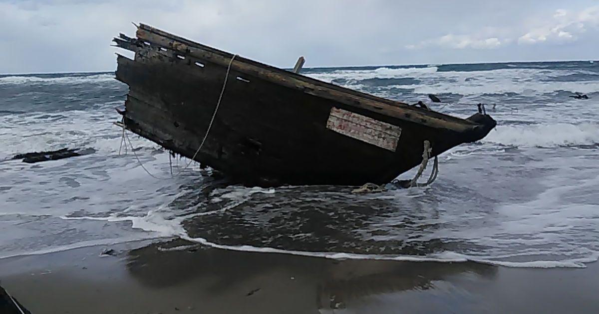 На японський острів викинуло частину човна із людськими головами