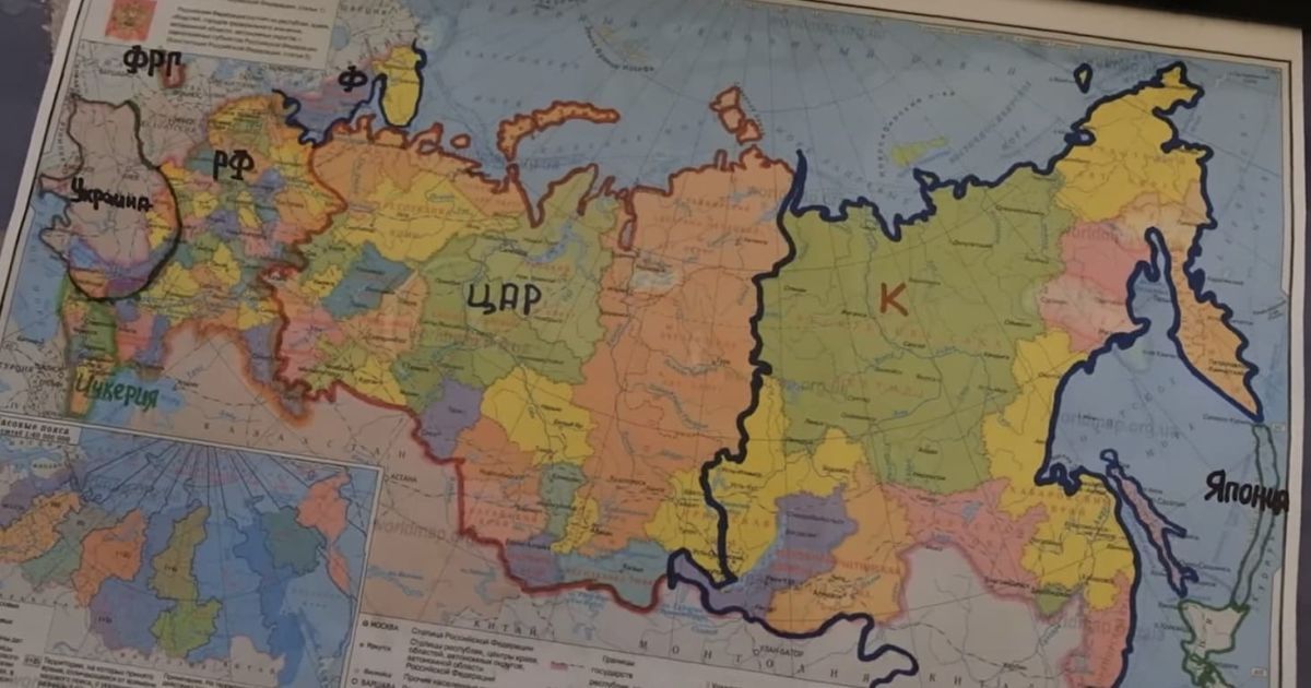 Карта поділу Російської Федерації у кабінеті начальника ГУР Міноборони Кирила Буданова викликала істерику у російських пропагандистів