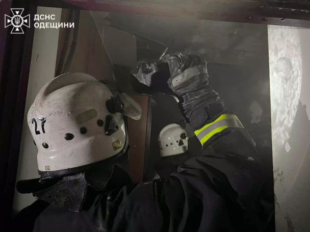 Пожежа в будинку для літніх людей / © Головне управління ДСНС України в Одеській області