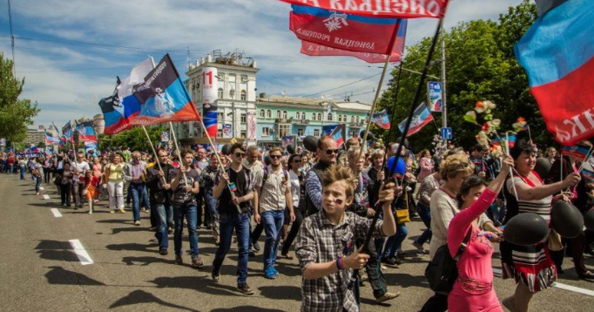 святкування річниці "днр"_1 / © vk.com/Сводки от ополчения Новороссии