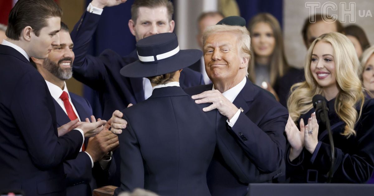 Дональд Трамп после принятия присяги