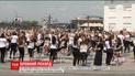 На Почтовой площади установили рекорд по массовой покраске бровей