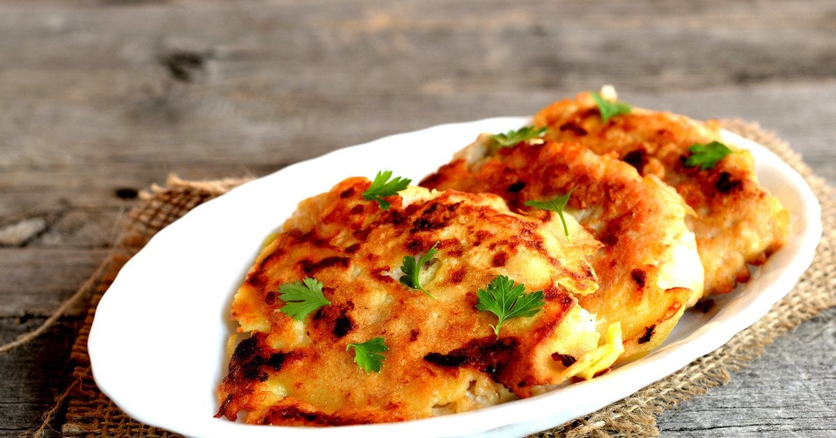 Капустные оладьи в духовке