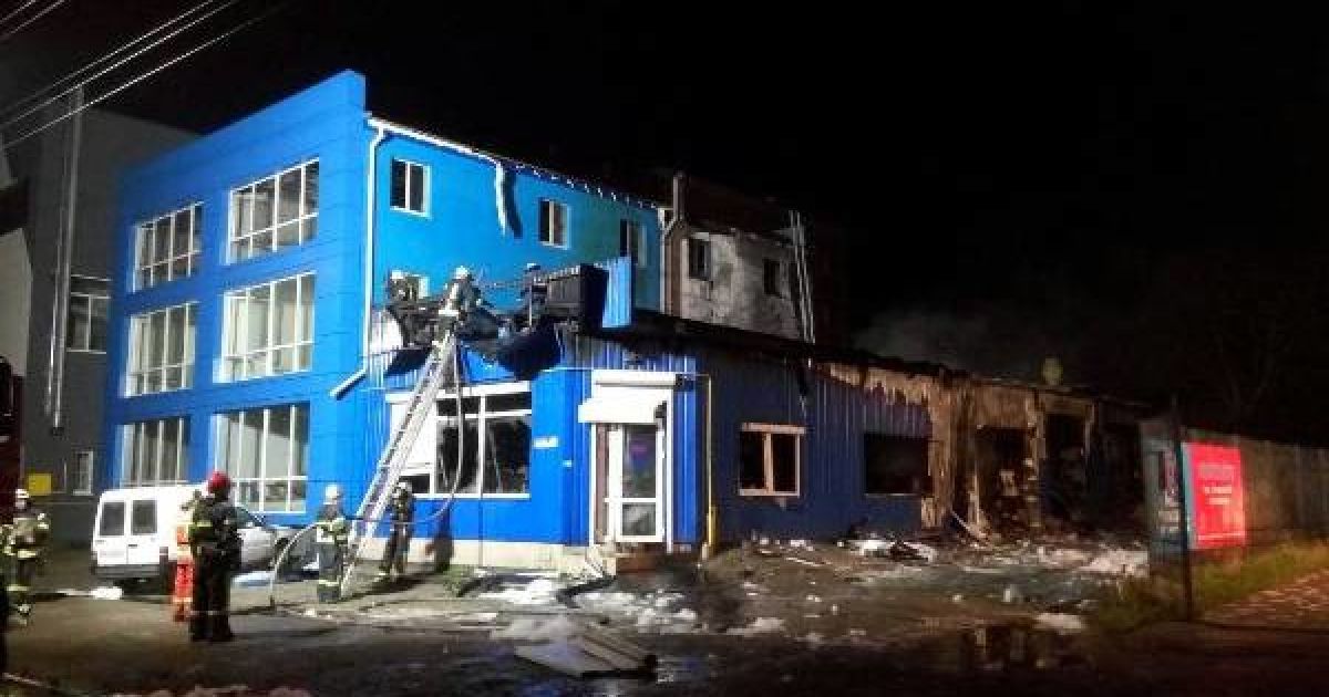 Пожежа в Києві, пожежники_1 / © Управление ГСЧС Киева
