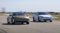 Более двух тысяч "лошадей" на двоих: в Сети показали битву Tesla Model S Plaid и Lucid Air (видео)