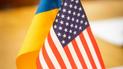 Флаги Украины и США