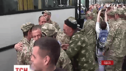 Из зоны АТО в Одессу вернулись бойцы 18 батальона территориальной обороны