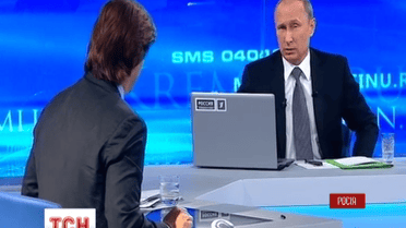 Путин на ежегодной прямой линии пообещал не воевать с Украиной