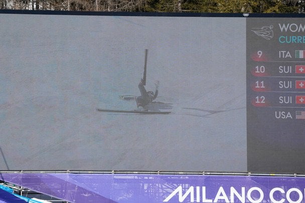 Ліндсі Вонн евакуювали з траси гелікоптером / © Associated Press