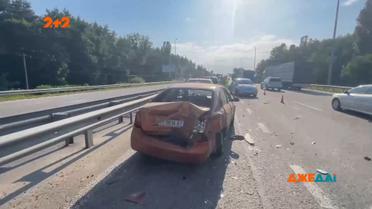 Фура запустила цепочку аварий на Житомирской трассе