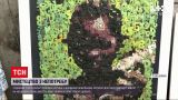 Новости мира: художник из Кот-д'Ивуара создает картины из шлепанцев