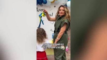 Наталія Могилевська показала, як відвела молодшу донечку до першого класу