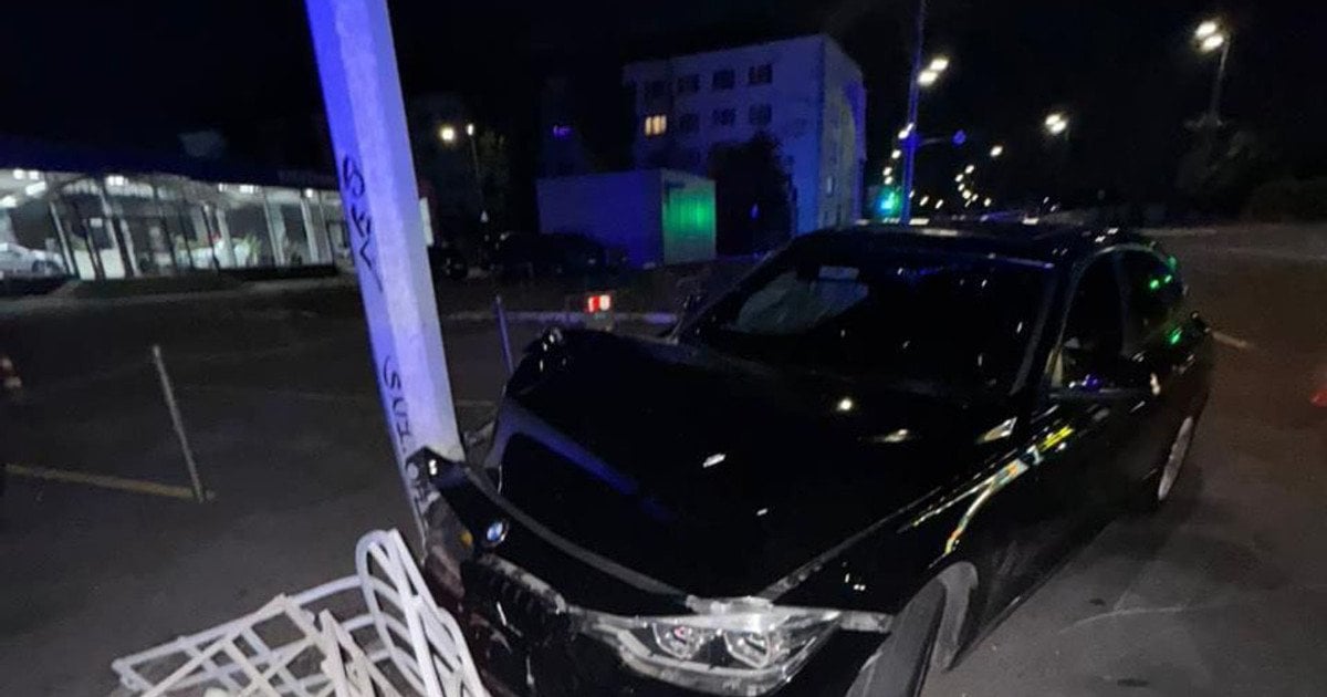 Так выглядел автомобиль марки BMW после ДТП.