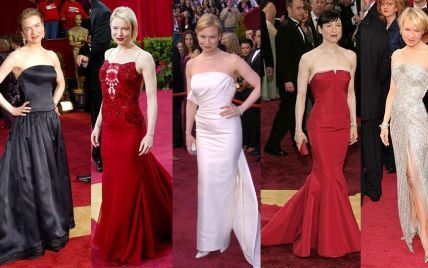 Платье на красную дорожку: 7 лучших образов Рене Зеллвегер на церемониях "Оскар"