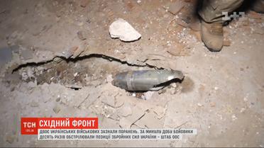 За прошедшие сутки боевики 10 раз обстреляли позиции украинских воинов