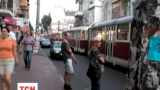 Нетверезий військовий за кермом Mercedes’а паралізував рух трамваїв у Києві