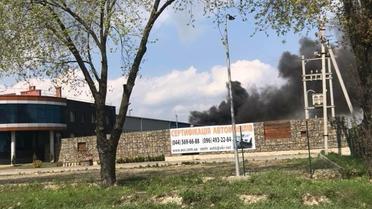 Пожежа в СТО на Львівщині_1 / © Facebook/Igor Zinkevych