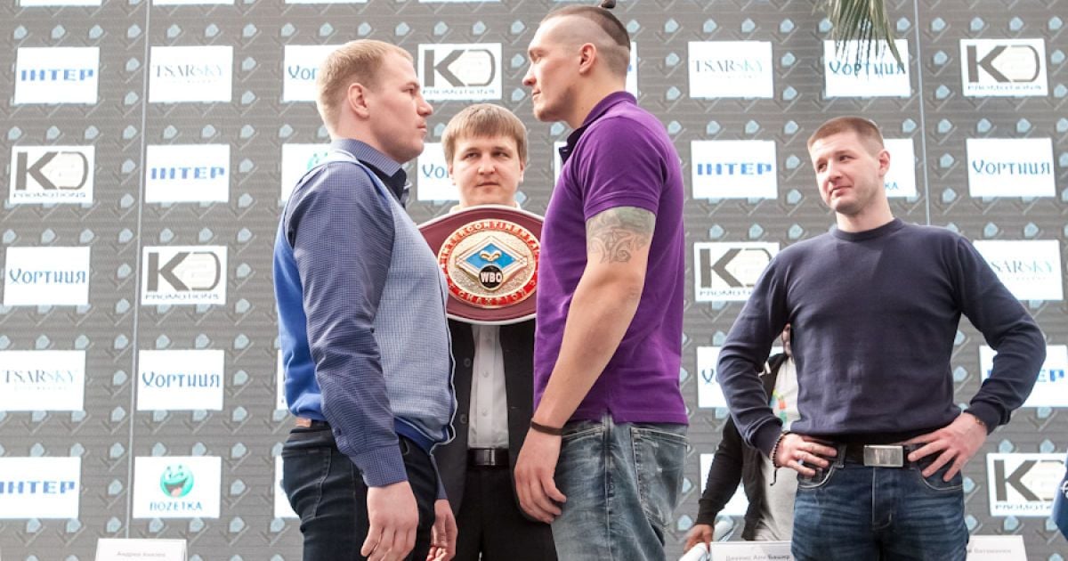 Прес-конференція Усика і Князева