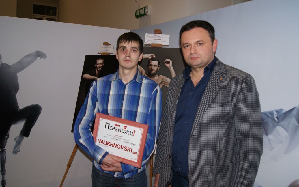 В Киеве состоялось открытие фотовыставки &laquo;Переможці&raquo; / © пресс-служба канала "1+1"