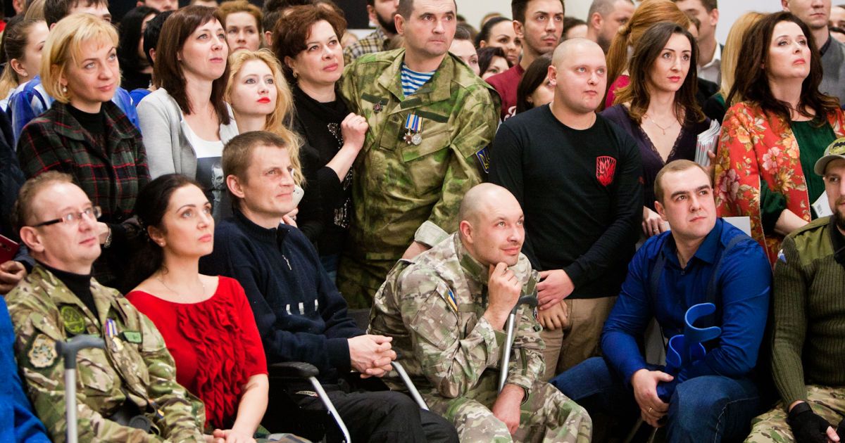 В Киеве состоялось открытие фотовыставки &laquo;Переможці&raquo; / © пресс-служба канала "1+1"