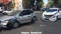 В Киеве патрульные попали в ДТП, протаранив другой автомобиль в бок