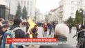 Під стінами Офісу президента чоловік облився бензином та підпалив себе   