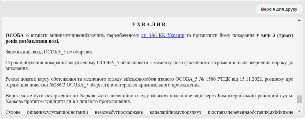 Вирок суду