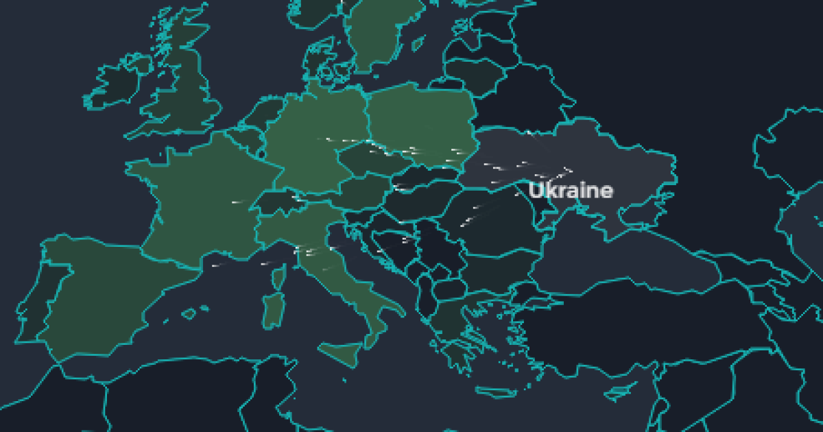 Из Украины белые точки-мигранты "бегут" на Запад