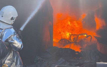 Из-за аномальной жары в Николаеве возник масштабный пожар на предприятии