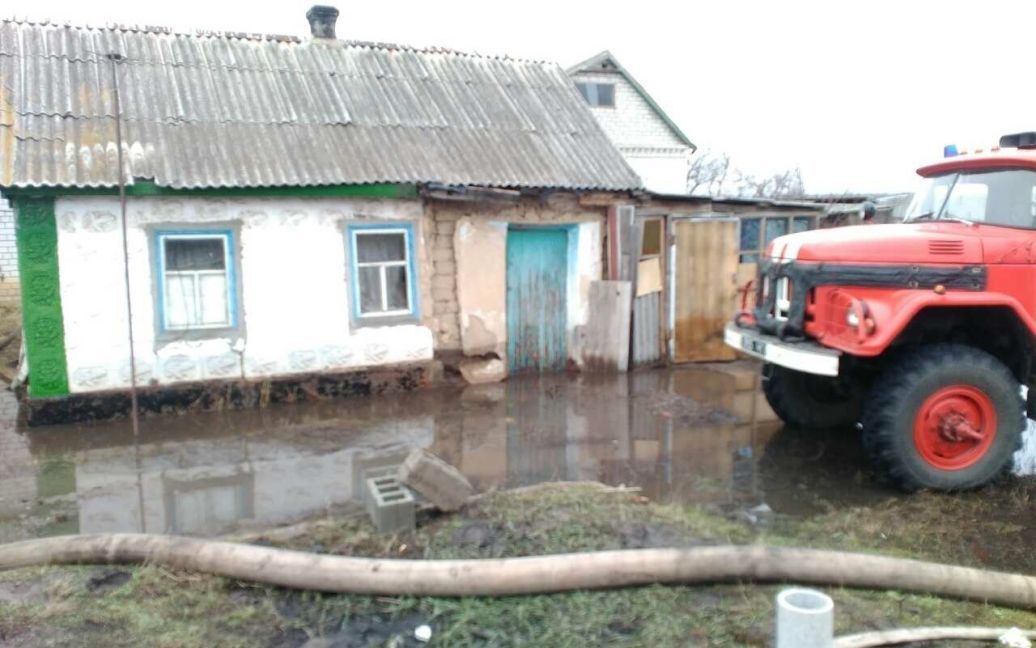 Підтоплене село на Дніпропетровщині / © Головне управління ДСНС у Дніпропетровській області