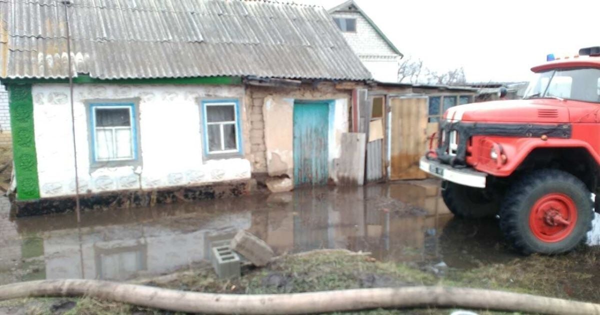 Підтоплене село на Дніпропетровщині / © Головне управління ДСНС у Дніпропетровській області