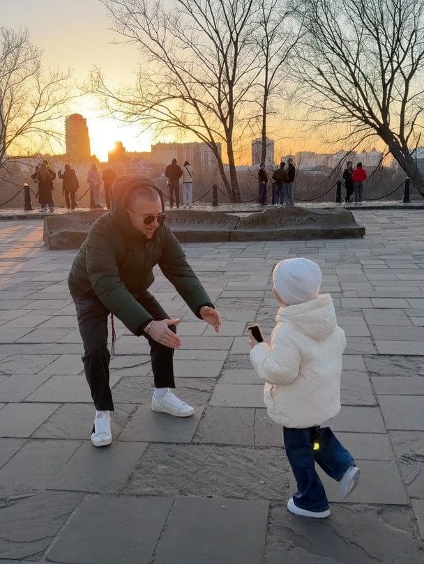 Юрій Горбунов з сином / © instagram.com/kosadcha