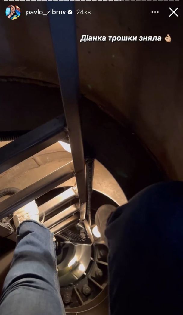 Павел Зибров поднялся на смотровую площадку Родины-Мать / © instagram.com/pavlo_zibrov