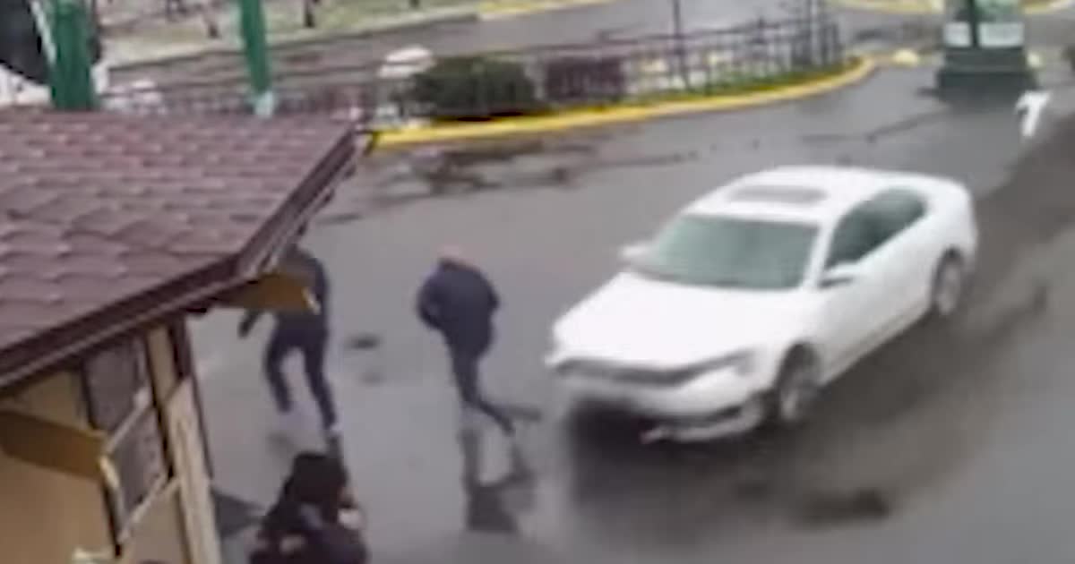 Пешеходы "родились в рубашке": туристы из Саудовской Аравии на авто влетели в кассу "Межигорья"