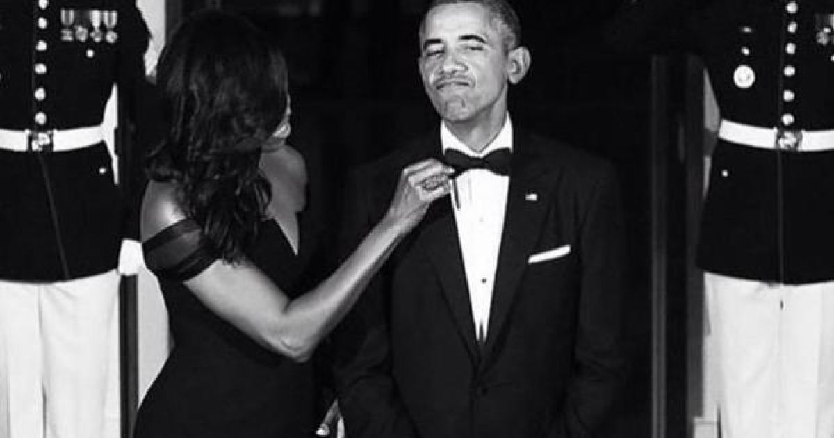 Барак и Мишель Обама 23 года вместе. / © twitter.com/Tshoolie