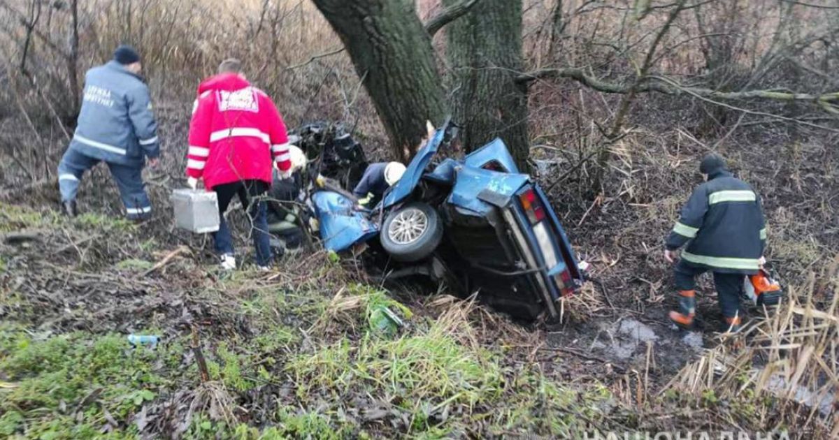 Виїхав з дороги та врізався у дерево: під Попільнею внаслідок ДТП загинуло троє молодиків