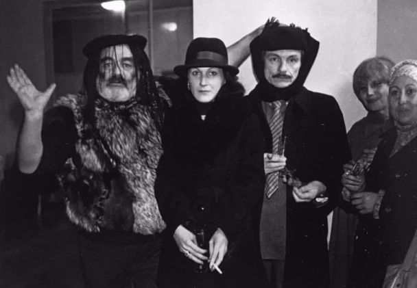 Сергей Параджанов, Лариса Федоренко, Андрей Тарковский, 1982/X (Twitter)