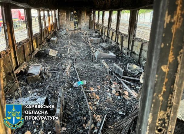 Хлопець влаштував пожежу на вокзалі / Фото: Харківська обласна прокуратура / © 