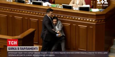 Новости Украины: в Раде подрались Николай Тищенко и Гео Лерос