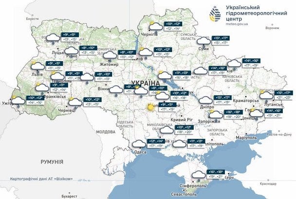 Погода в Україні 22 вересня 2026 року / © Укргідрометцентр