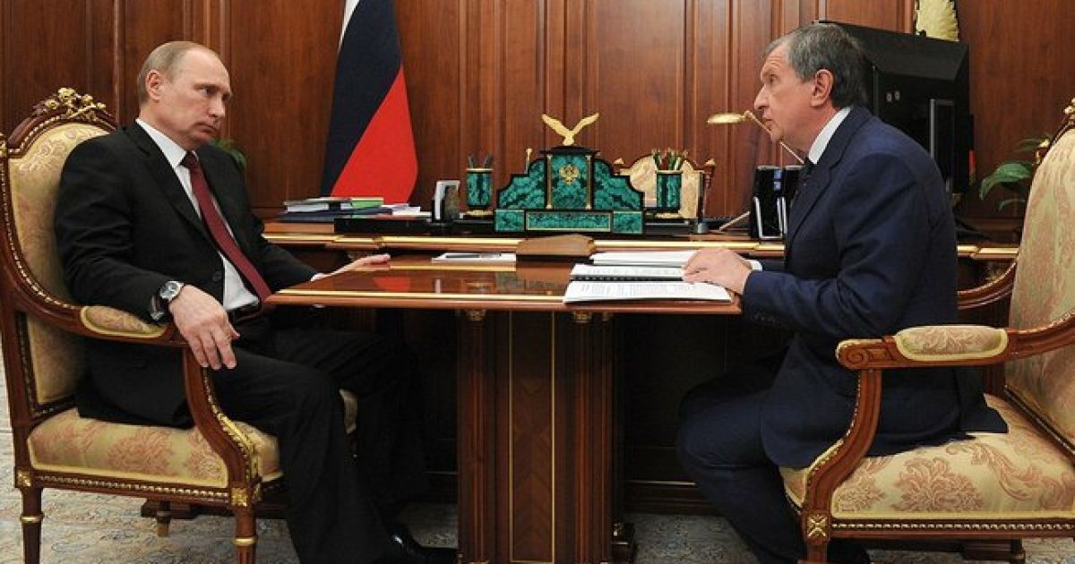 Владимир Путин и Игорь Сечин