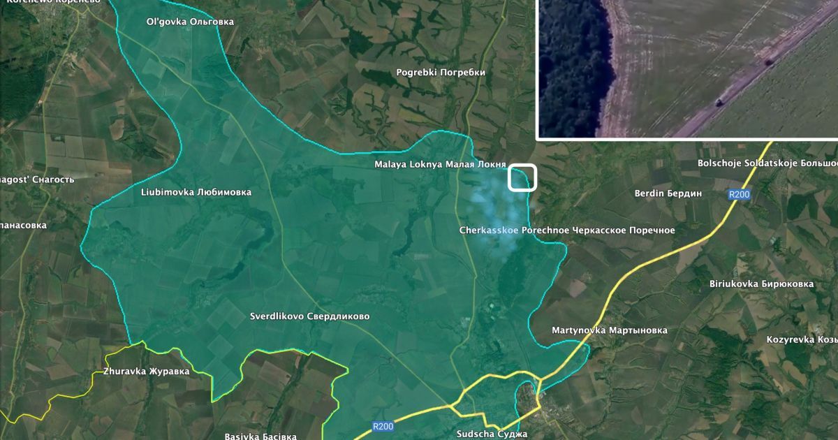 Умовна карта, яку опублікував Юліан Рьопке