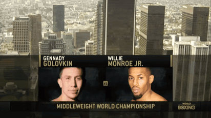 Монстр Головкин нокаутировал Монро в Калифорнии. Видео боя Головкин - Монро