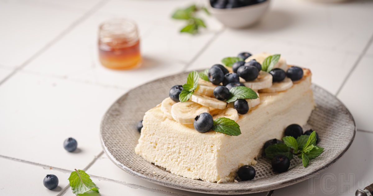 Сирна запіканка з бананом