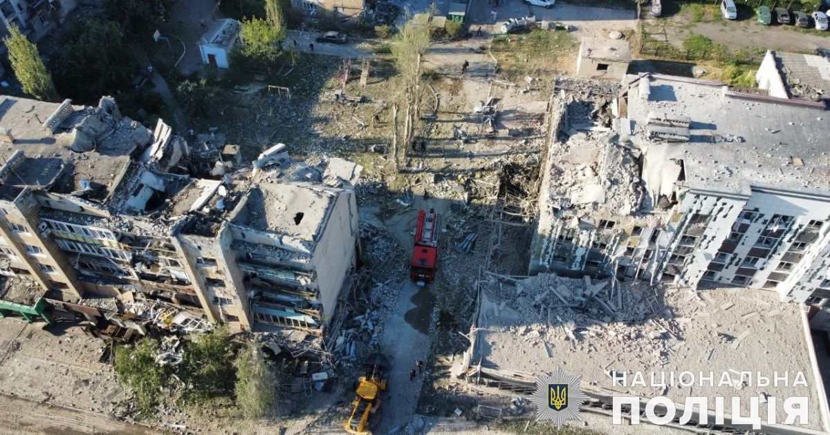 Последствия ракетного удара по Покровску