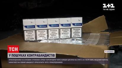 Табачная контрабанда: мужчина на Буковине пытался переправить сигареты через границу