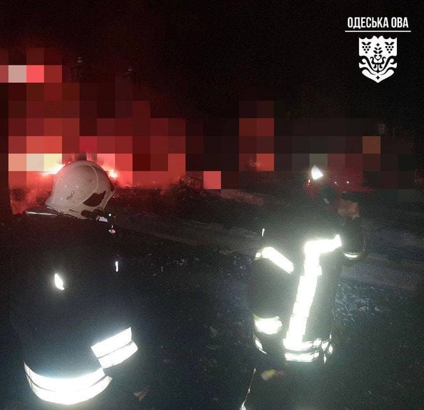 The aftermath of the attack on Odesa region