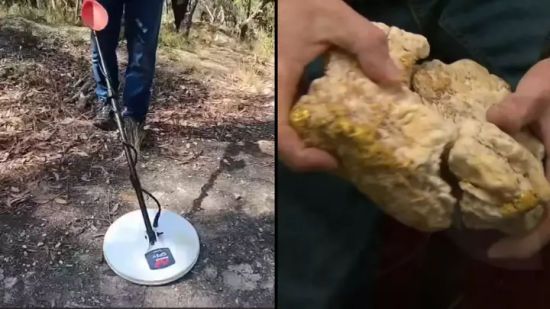 Чоловік знайшов величезний самородок золота вартістю 240 тисяч доларів - відео